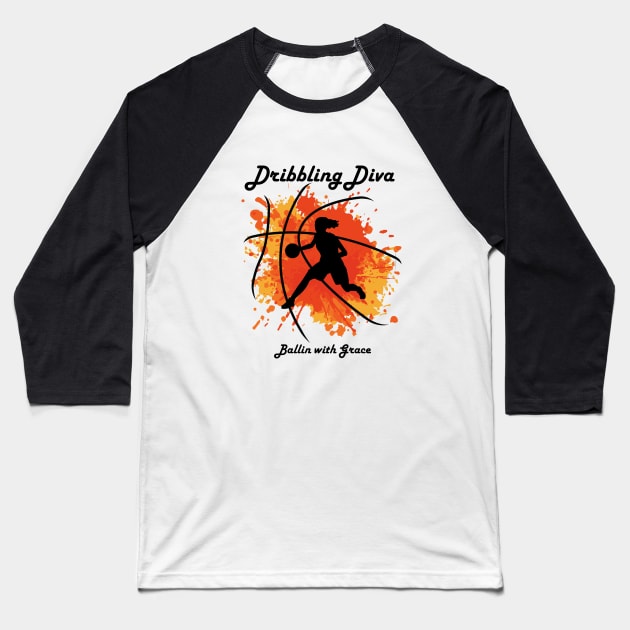 Dribbling Diva Baseball T-Shirt by Hayden Mango Collective 